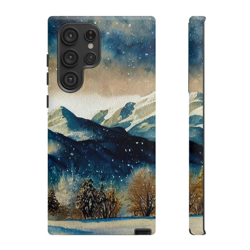 Snowy Colorado Rocky Mountains - Impact Resistant Phone Case Samsung Galaxy S22 Ultra Matte